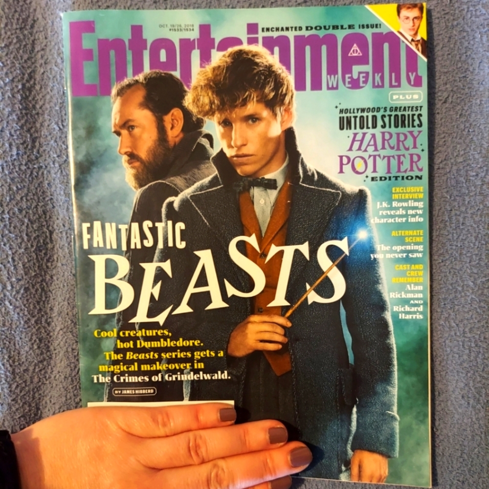 Entertainment Weekly Fantastic Beasts Enchanted Double Issue 10/19/18 🐉
